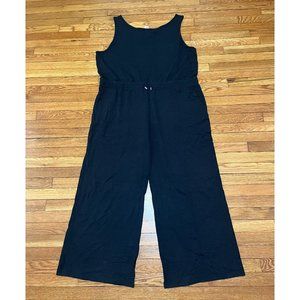 Smash Tess Jumpsuit Womens Plus Sz 4XL Black Sleeveless Romper Wide Leg Tank Top
